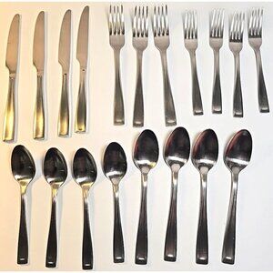 Stainless Steel Flatware 19 Pieces China Heavy Brushed Finish Replacements